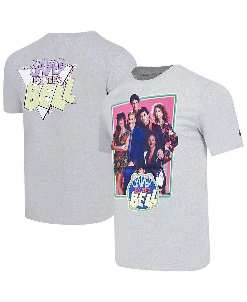 Freeze Max Men's Heather Gray Saved by the Bell Cast Photo T-Shirt