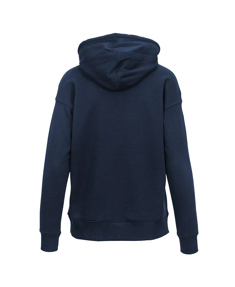 LevelWear Women's Navy Uswnt Adorn Strike Fast Pullover Hoodie
