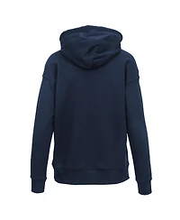 LevelWear Women's Navy Uswnt Adorn Strike Fast Pullover Hoodie