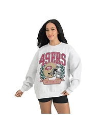 Gameday Couture Women's Gray San Francisco 49ers Heritage Premium Fleece Pullover Sweatshirt