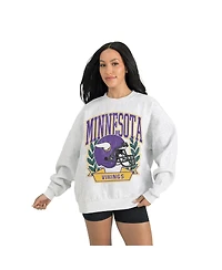 Gameday Couture Women's Gray Minnesota Vikings Heritage Premium Fleece Pullover Sweatshirt