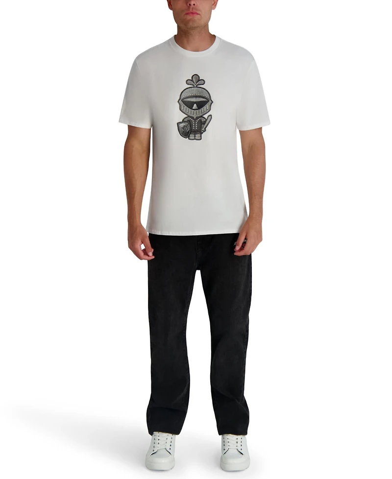 Karl Lagerfeld Paris Men's Embroidered T-Shirt