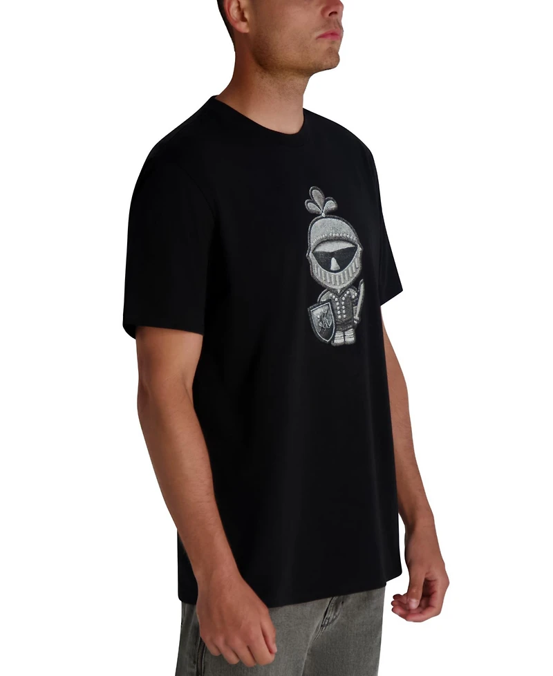 Karl Lagerfeld Paris Men's Embroidered T-Shirt