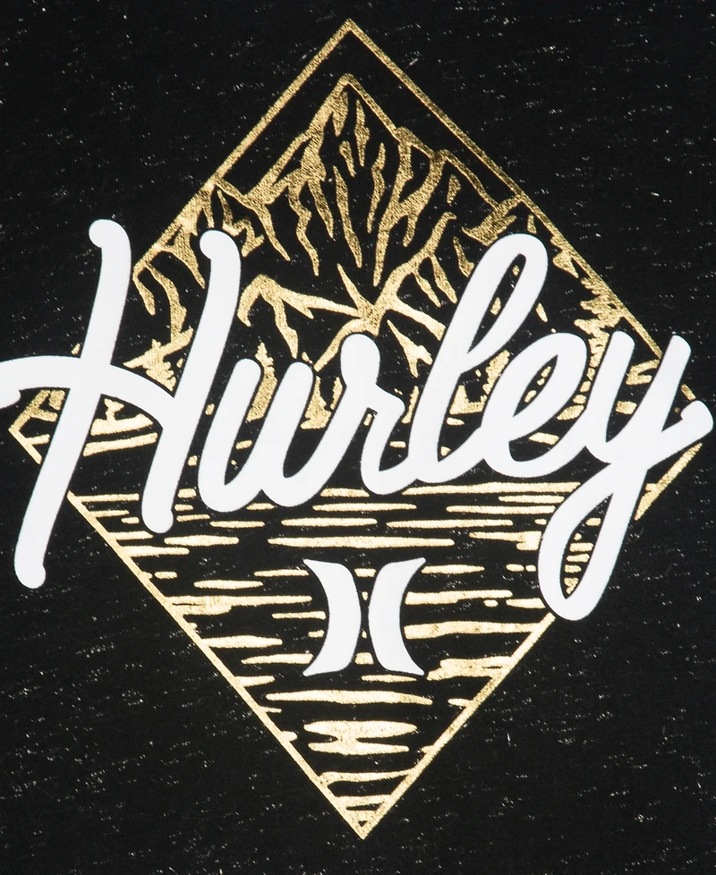 Hurley Girls 7-16 Lurex Fleece Crewneck
