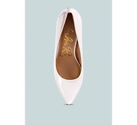 Zaila Metallic Accent Block Heel Pumps Women
