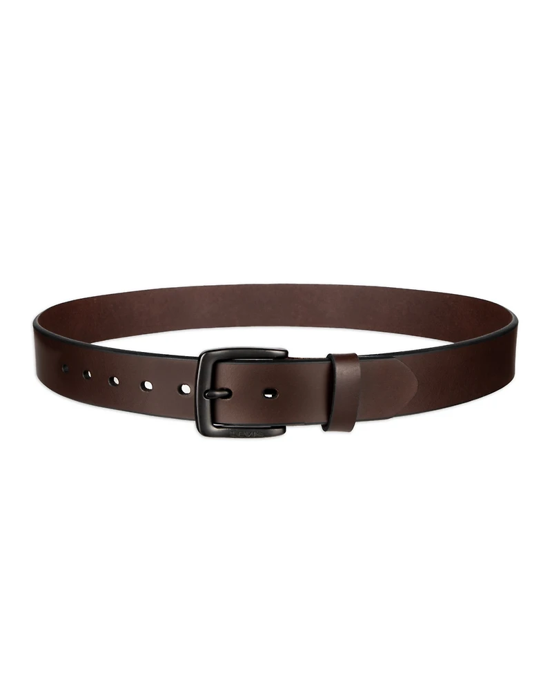 Levi's Men's Two-Tone Belt and Key Fob Set