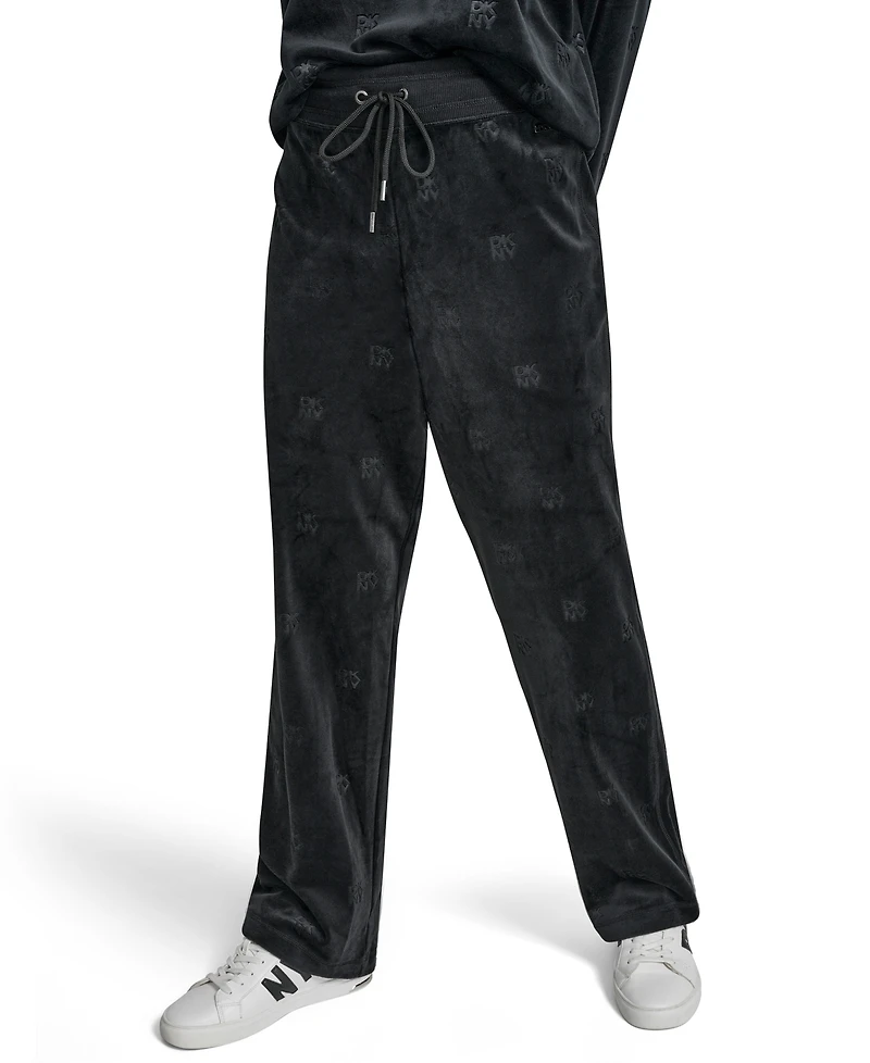 Dkny Jeans Petite Debossed Logo Detail Pull-On Pants
