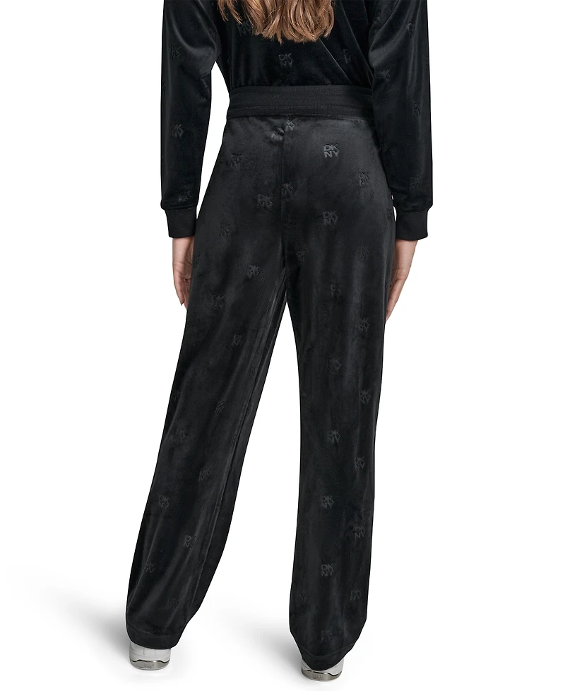 Dkny Jeans Petite Debossed Logo Detail Pull-On Pants