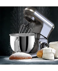 5.3 Qt Digital Display Stand Kitchen Food Mixer 8 Speed with Egg Whisk, Dough Hook & Flat Beater