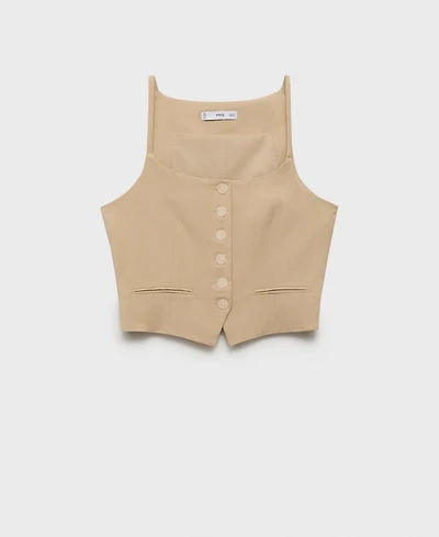 Mango Women's Lyocell Suit Vest