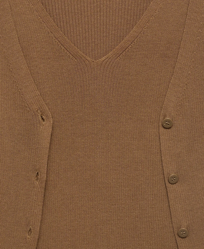 Mango Women's Mixed Ribbed Sweater
