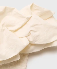 Mango Women's Ruffles Strapless Top