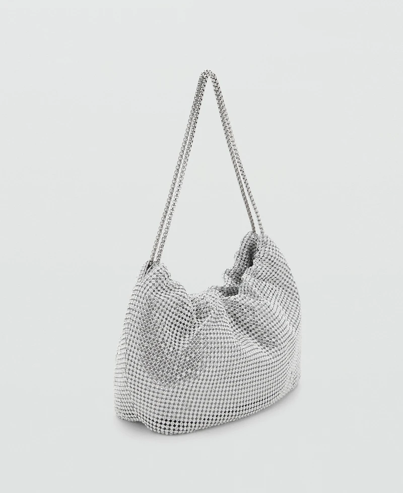Mango Women's Rhinestone Shoulder Bag
