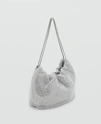 Mango Women's Rhinestone Shoulder Bag