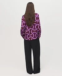 Mango Women's Abstract Print Shirt