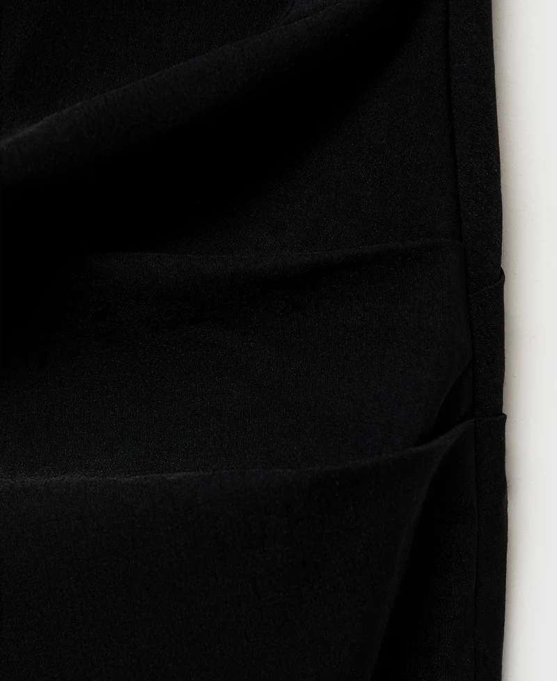 Mango Women's Bow Detail Strapless Dress