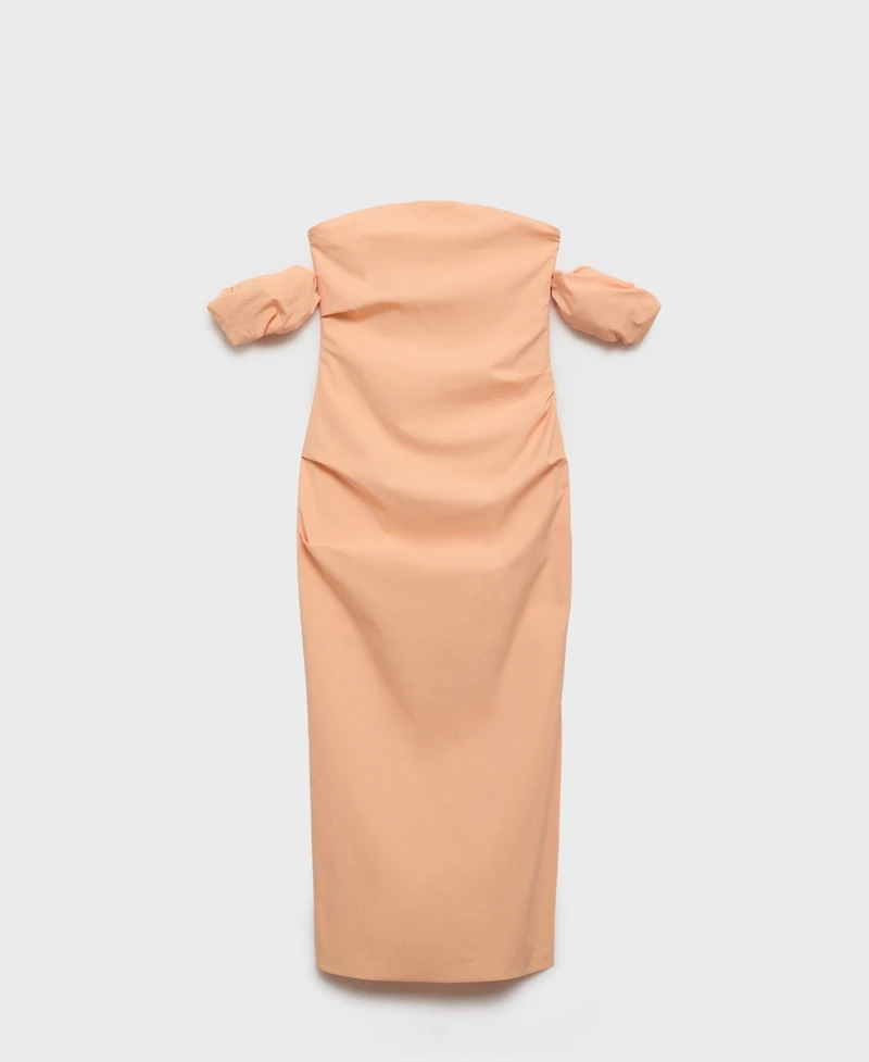Mango Women's Strapless Midi Dress