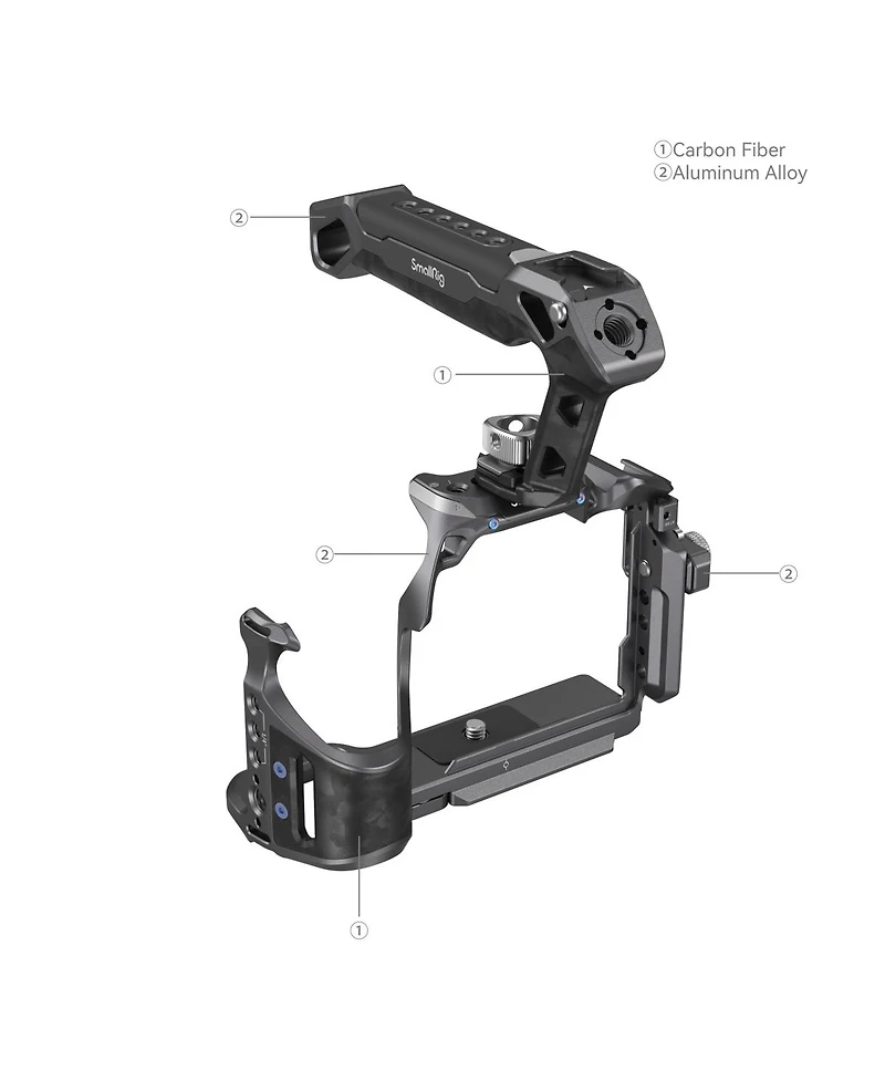 SmallRig Rhinoceros Basic Cage Kit for Sony Alpha 7R V, Alpha 7 Iv, Alpha 7S Iii