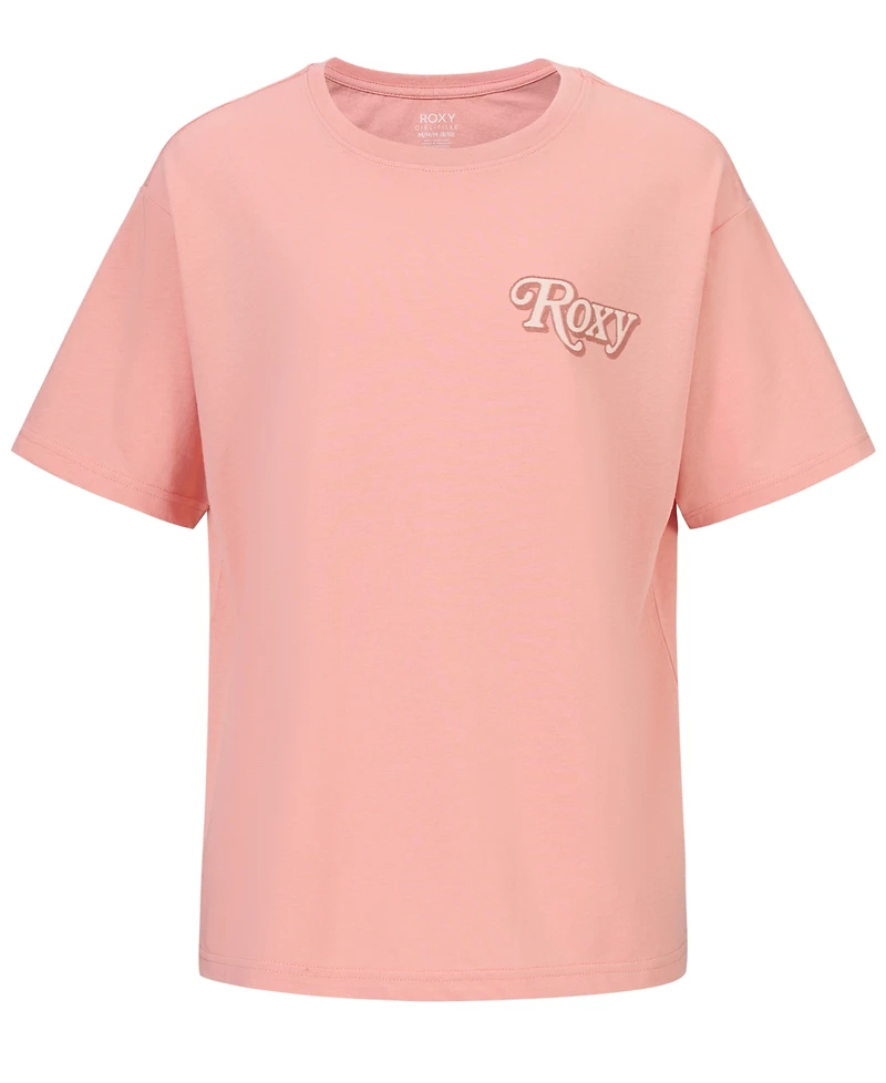 Roxy Big Girls Wavy Daze Oversized Short Sleeve T-Shirt