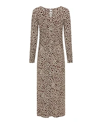Olsen Women's Modern Animal Fitted Midi Dress