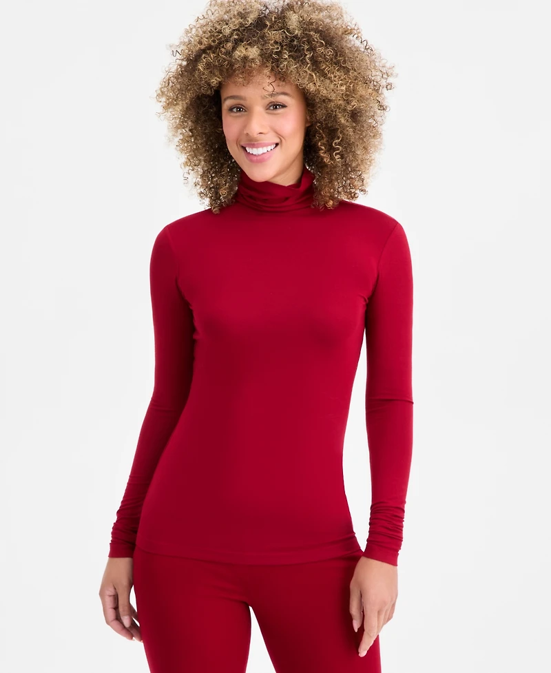 Anne Klein Women's Long-Sleeve Seamless Turtleneck