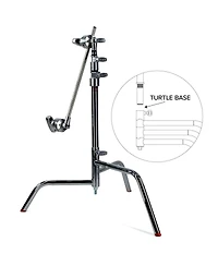 Matthews 20" C+ Stand with Turtle Base and Grip Head and Arm, Chrome, 4-Pack