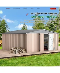 Aecojoy 14'x12' Outdoor Storage Shed