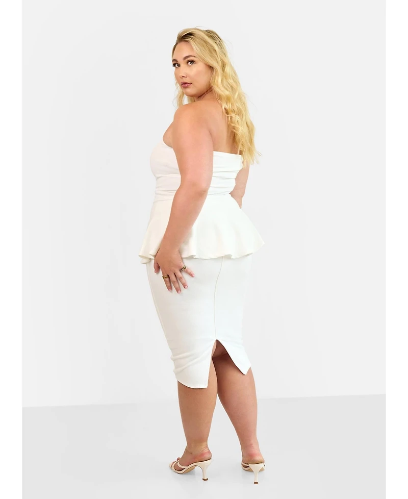 Rebdolls Women's Bodycon Midi Skirt