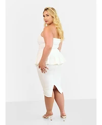Rebdolls Women's Bodycon Midi Skirt