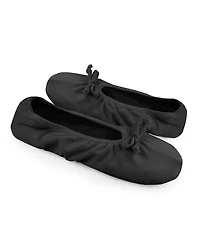 Muk Luks Women's Stretch Satin Ballerina Slippers