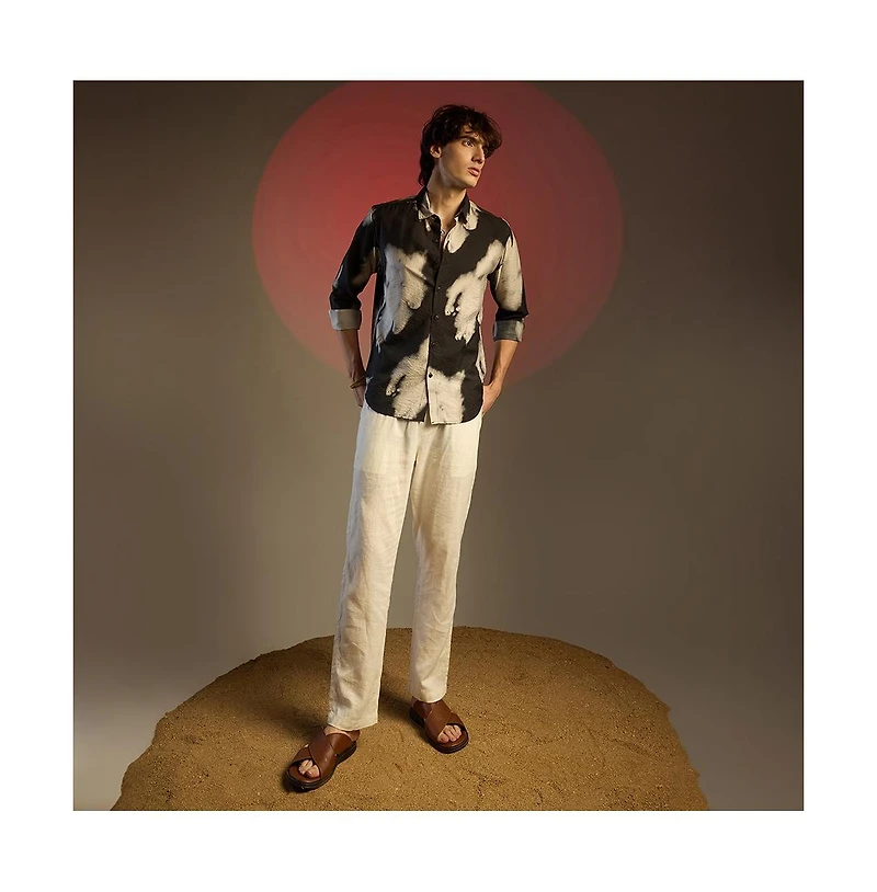 Campus Sutra Men's Contrast Dab Shirt