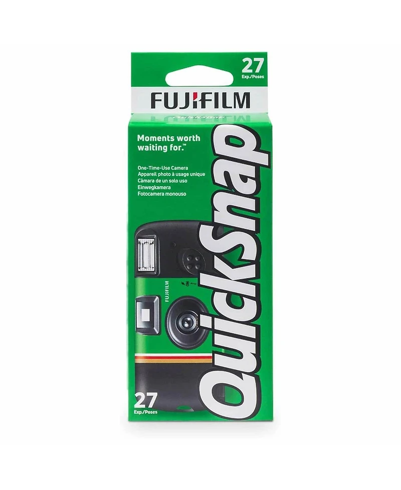 Fujifilm QuickSnap Flash 400 35mm Single-Use Disposable Camera with Flash, 27 Exposures