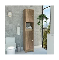 Tuhome Ibis Linen Cabinet Light Oak Mdf
