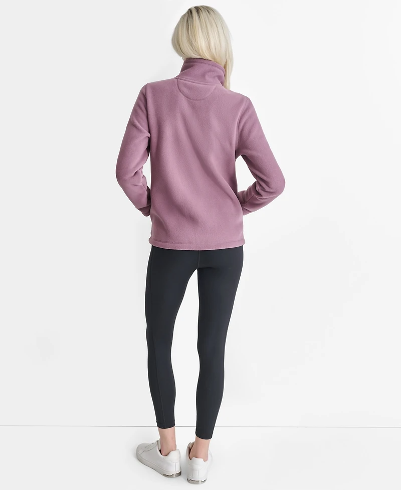 Dkny Women's Full-Zip Varsity Logo Top
