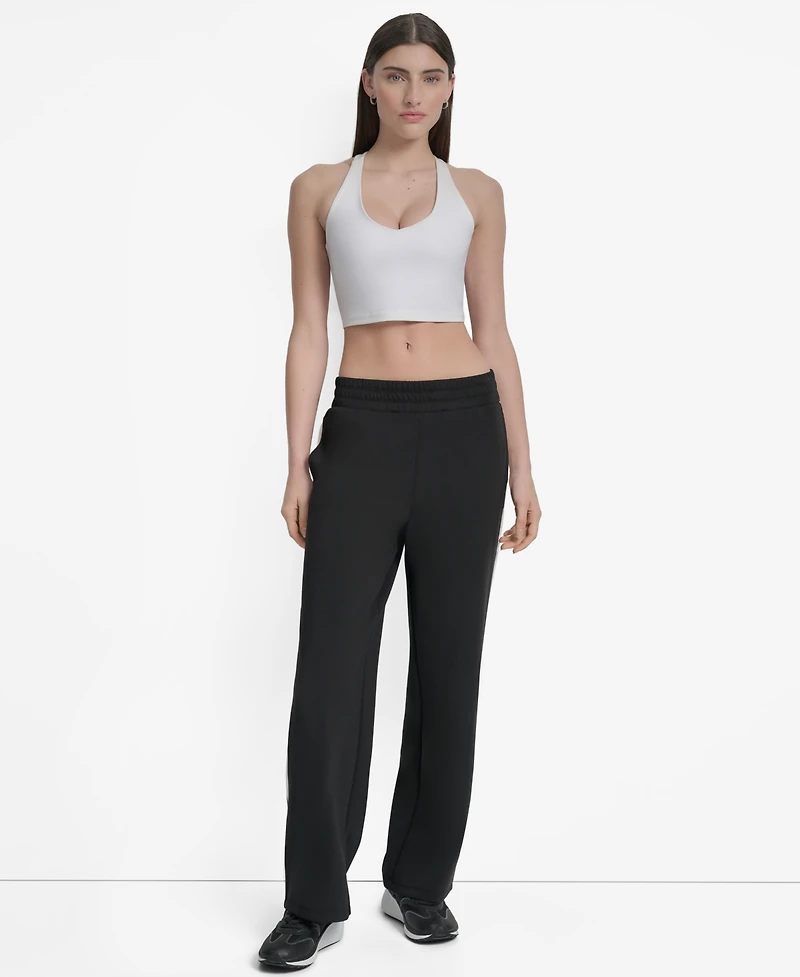 Dkny Women's Modified Wide-Leg Side-Stripe Pants