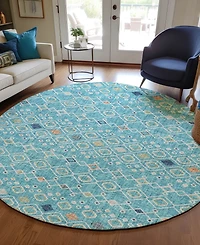 Dalyn Portico Washable PO4 8'x8' Round Area Rug