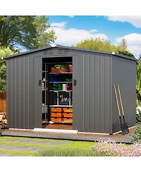 Aecojoy 8x6 Ft Outdoor Storage Tool Shed