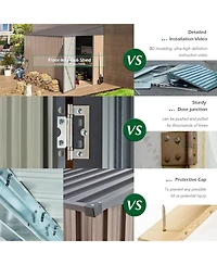 Aecojoy 6'x8' Lean to Shed Outdoor Storage