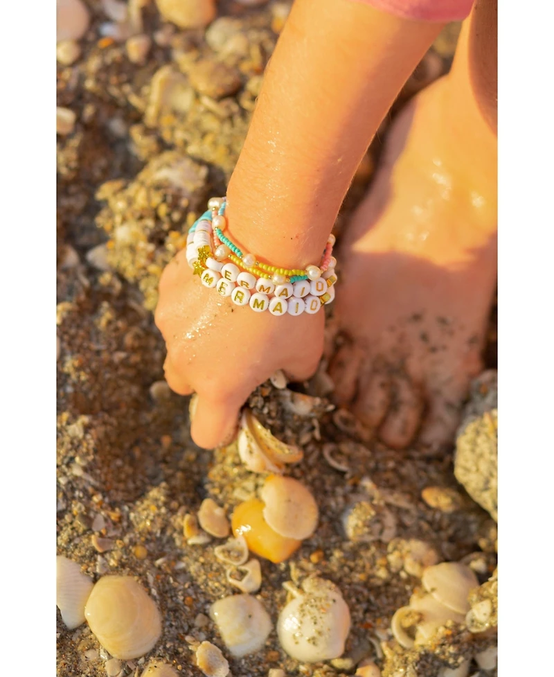 Bits & Bows Mermaid Girls' Bracelet in Aqua