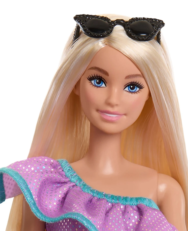 Barbie Fashion Doll with Clothes and Accessories Including Party Dresses & Purses