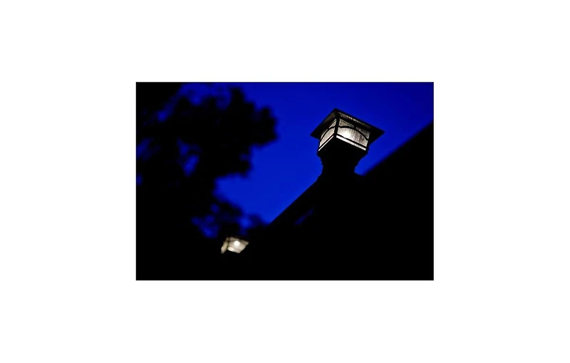 Maxsa Innovations Solar Post and Fence Cap & Deck Railing Lights - 2 Dark Bronze Mission Style