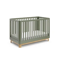 Storkcraft Santos 3-in-1 Convertible Crib (Olive with Natural)