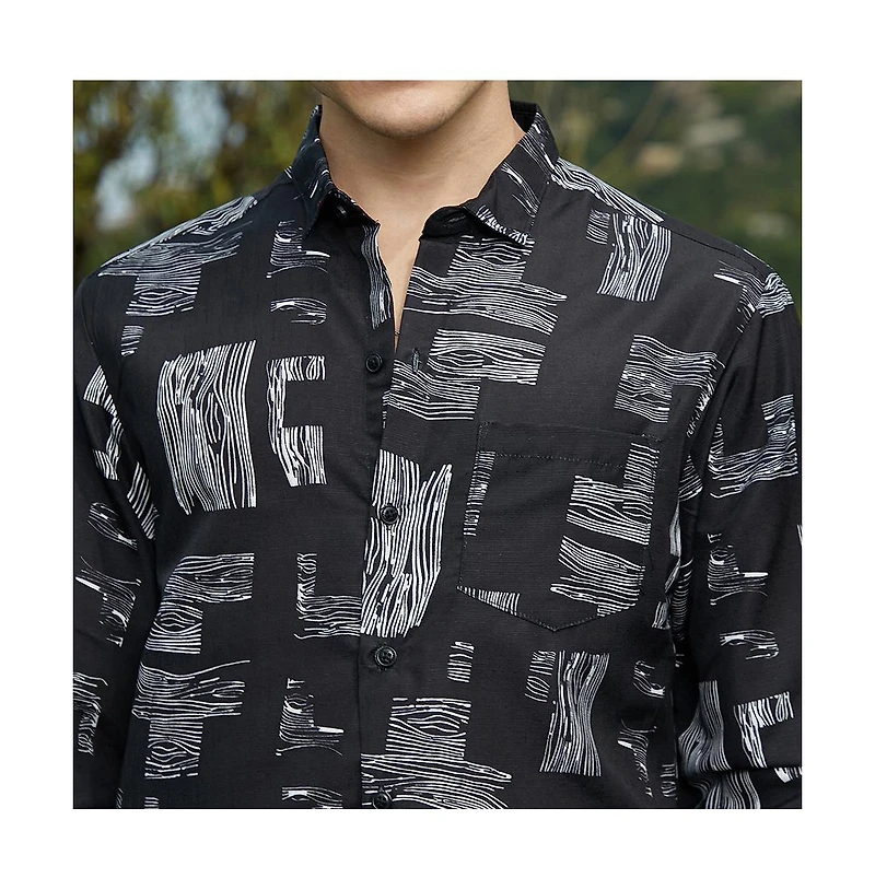 Campus Sutra Timber Lines Shirt