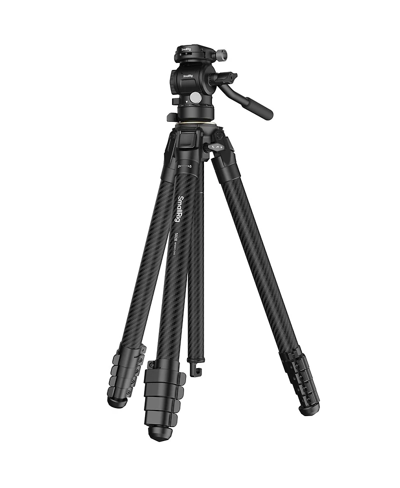 SmallRig Portable 5-Section Carbon Fiber Travel Tripod with Ball Head, Black