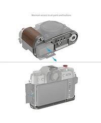 SmallRig SmallRig Wooden L-Shape Grip for Fujifilm X-T50, Charcoal Silver