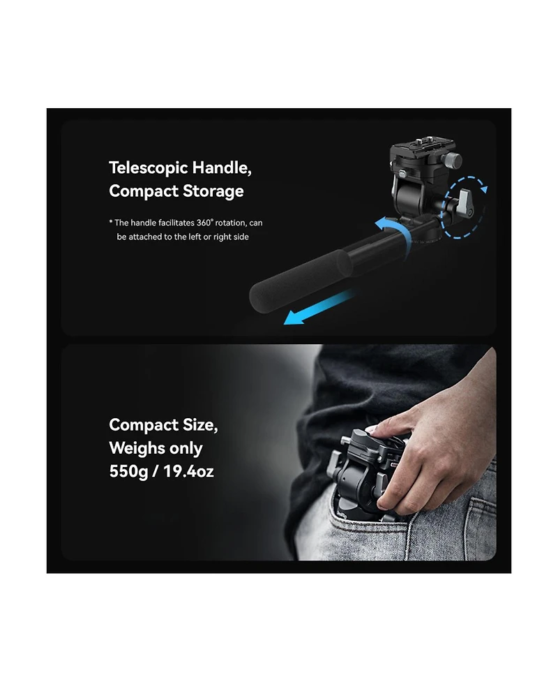 SmallRig Lightweight Video Head for Vertical Shooting