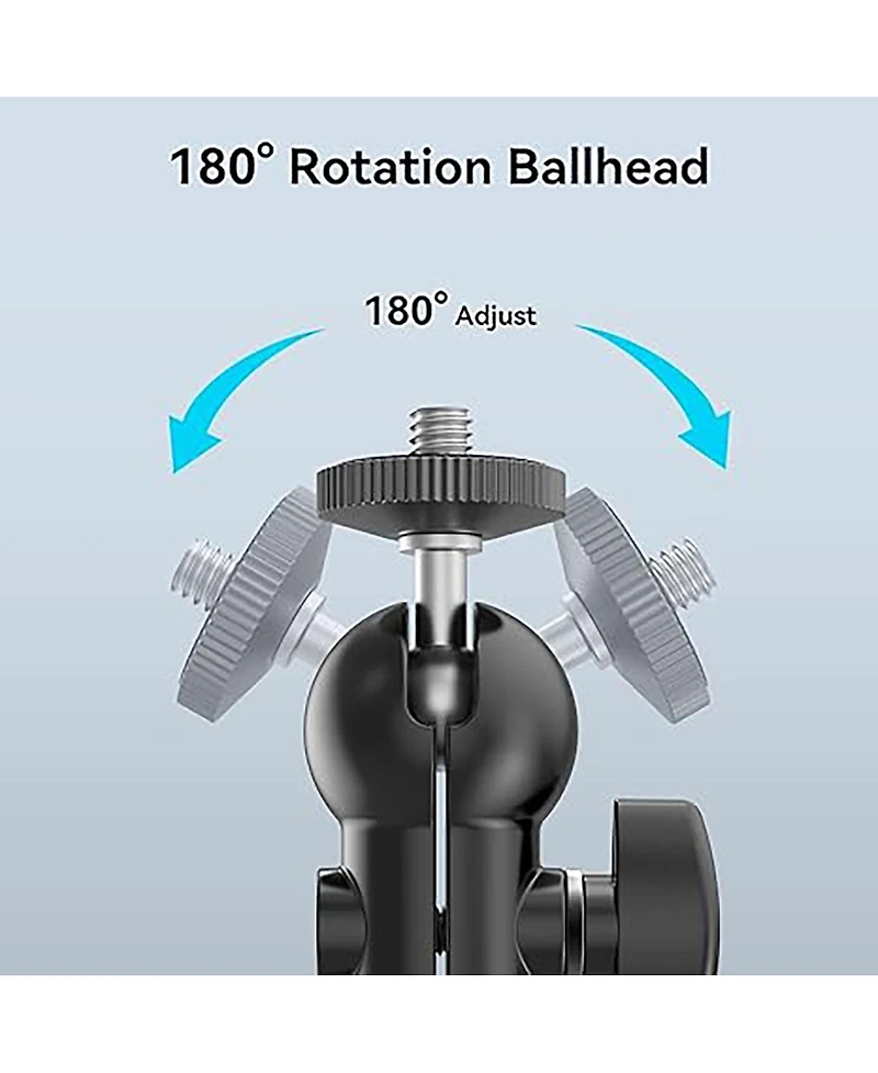 SmallRig Multi-Function Double End BallHead with Cold Shoe Mount and 1/4" Thumb Screw