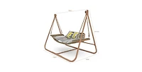 Flynama 570 lb Capacity Hammock Swing Chair with Stand for Indoor and Outdoor Use