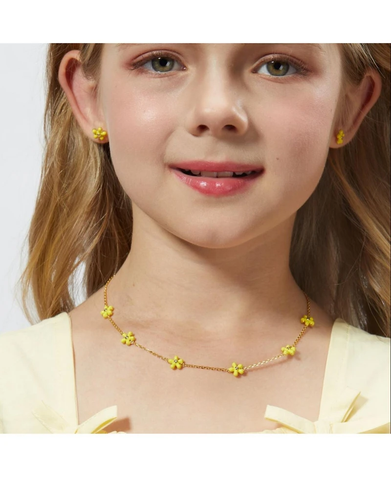 Anna Zuckerman Petit Rosie Yellow Necklace