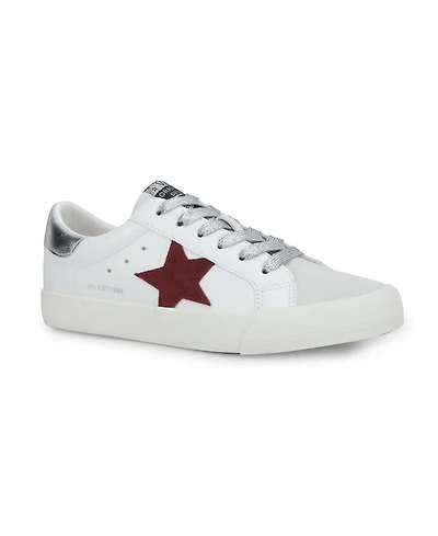 Grande - White Maroon Grey Pop Women's's Sneaker by Vintage Havana